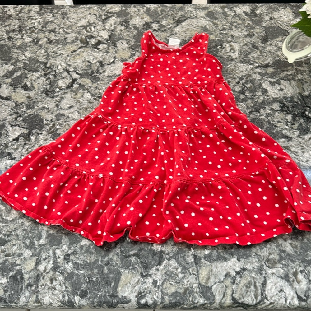 Hanna Andersson Racerback Tank tiered dress size 6-7